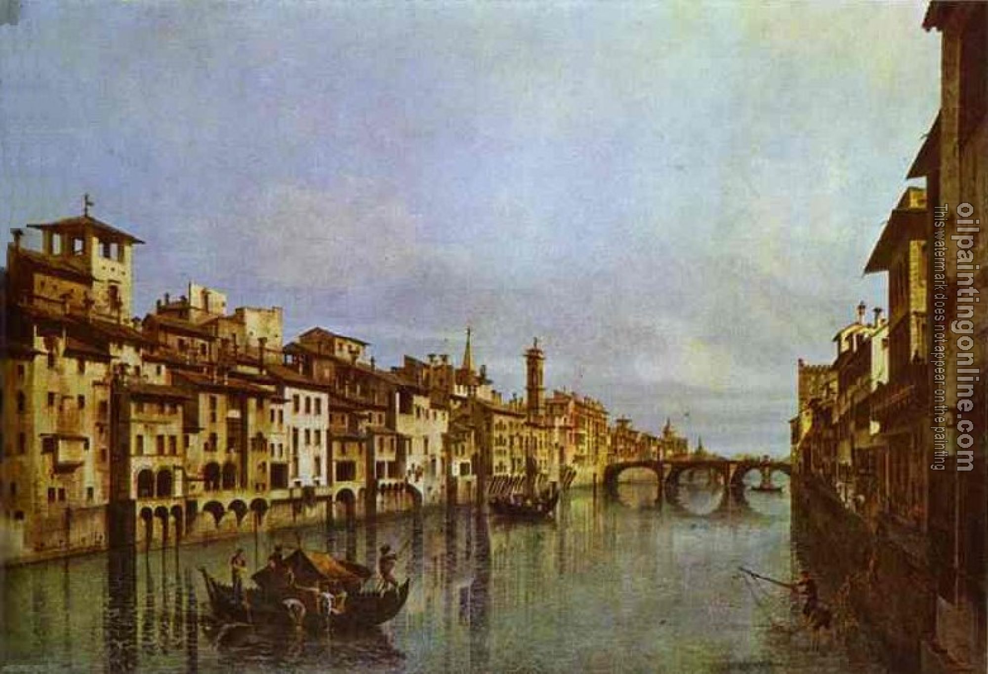 Bellotto, Bernardo - Arno in Florence